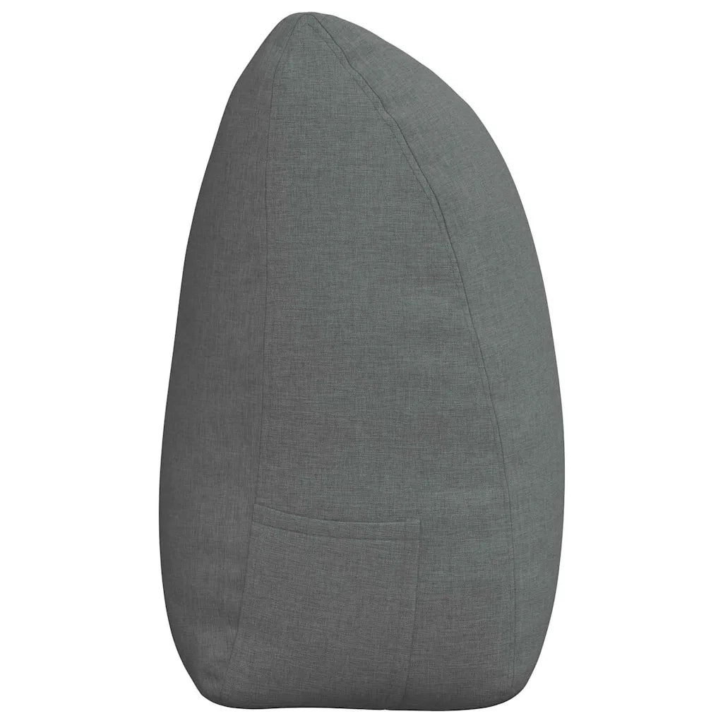 Cuscino per Schiena Grigio scuro 180 x 24 x 50 cm Tessuto 42014558