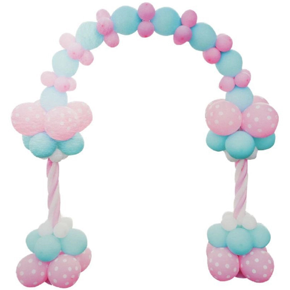 Trade Shop - Arco Palloncini Azzurro E Rosa Per Festa Party Baby Shower Rivelazione Sesso -