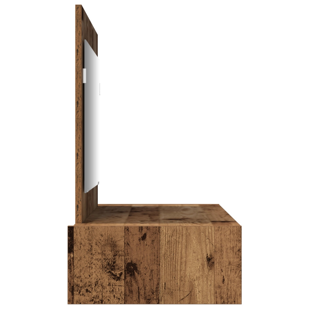 Tavolo da Toeletta Appeso - Legno Vintage - 100x40x70 cm