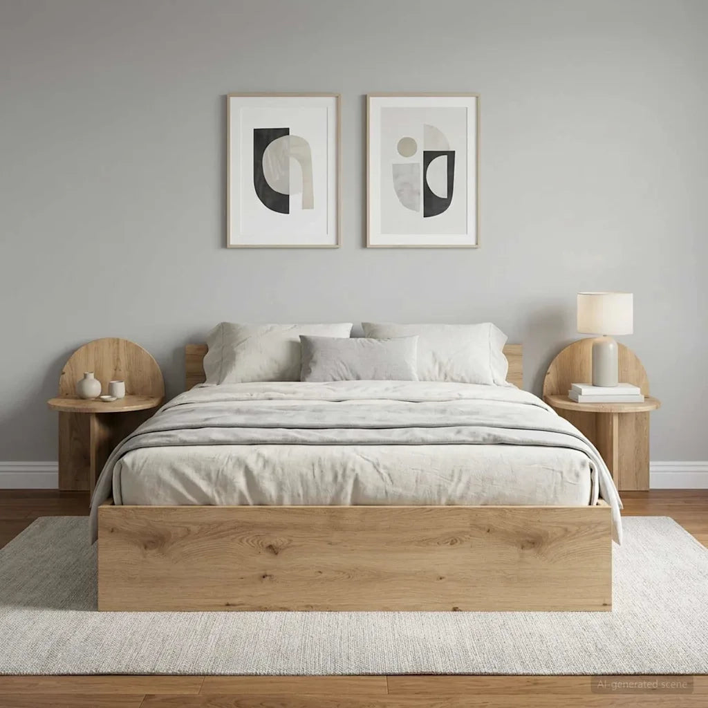 Comodino 2 pcs Rovere Artigianale 40 x 35,5 x 45,5 cm 8001148