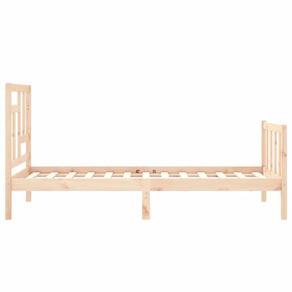 Giroletto senza Materasso-Struttura Letto 90x200 cm in Legno Massello di Pino 537937