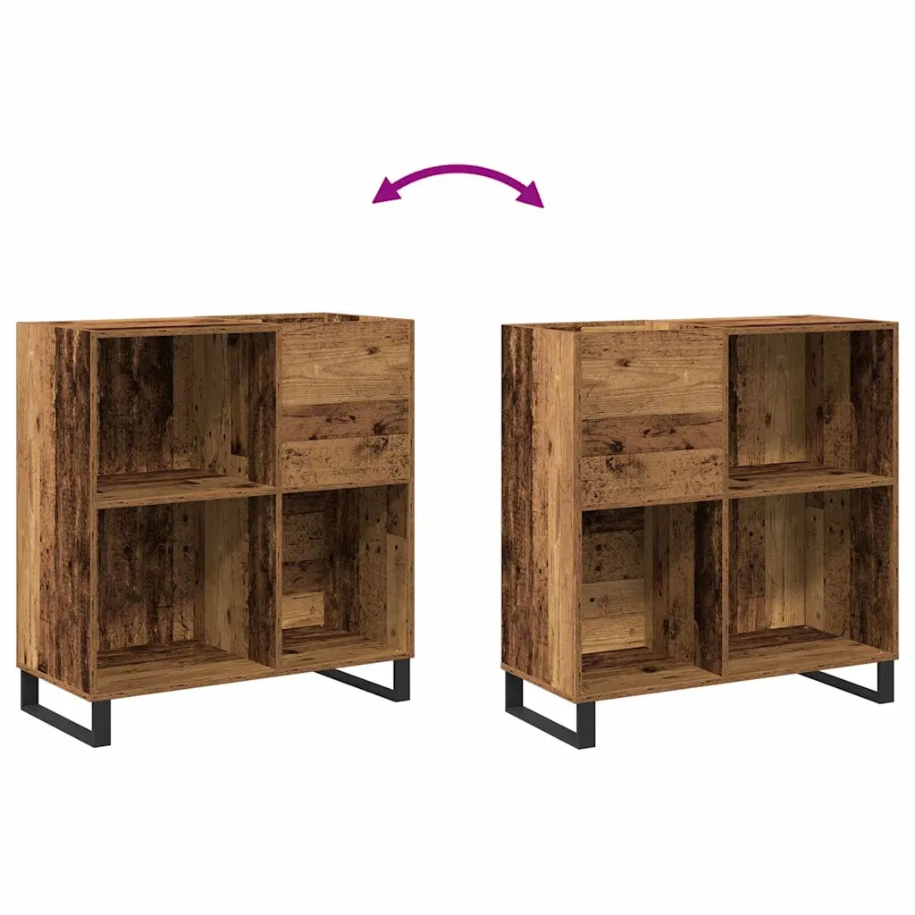 Mobile porta vinili Legno vecchio 84,5 x 38 x 89 cm CFW3621325