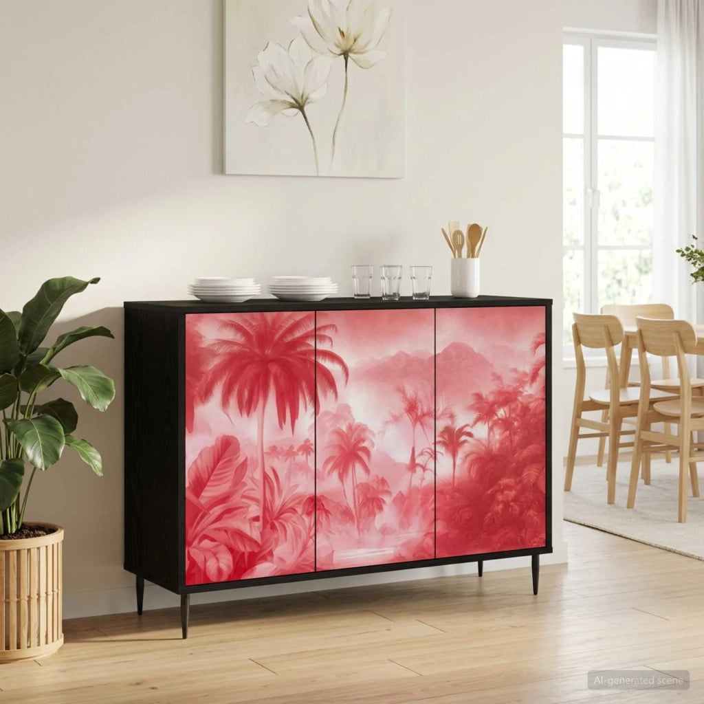 Credenza AACHEN Rovere Nero 102 x 33 x 76 cm 8006986