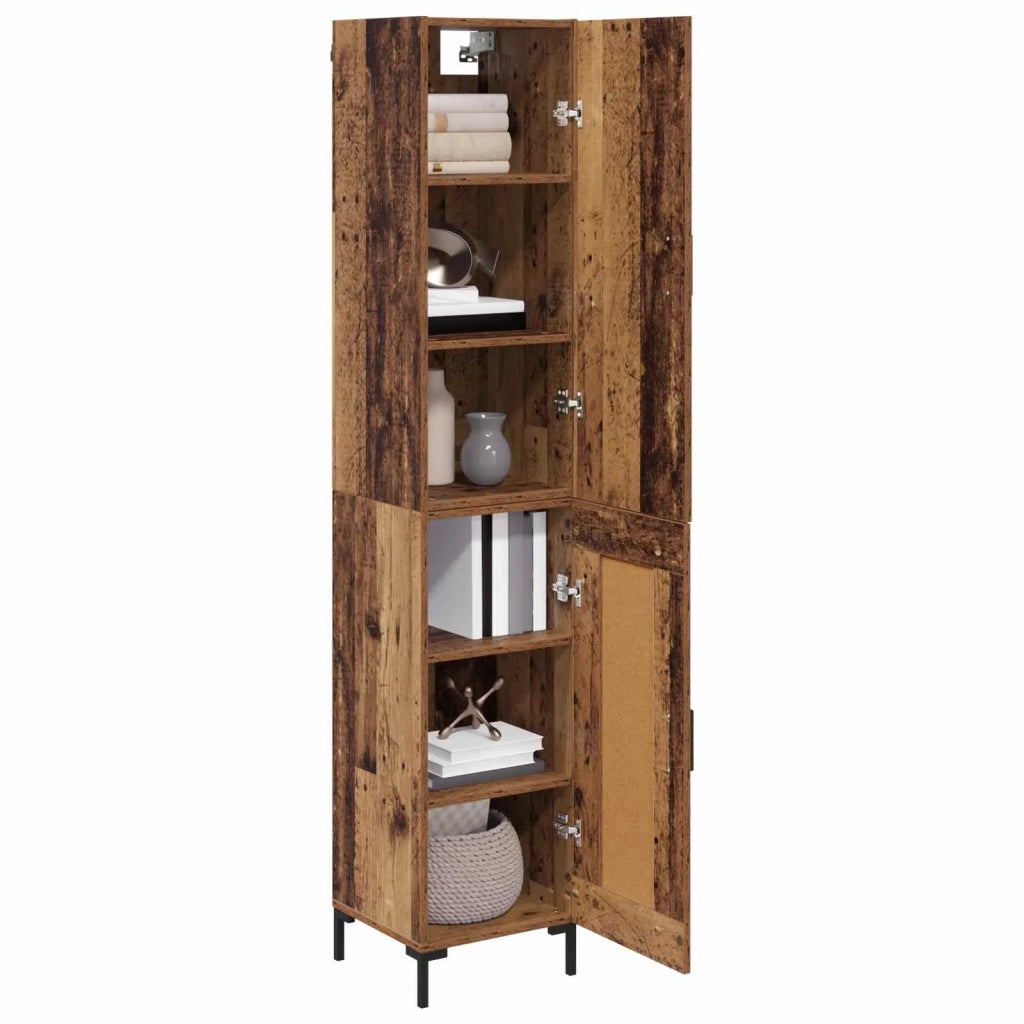 Credenza-Buffet-Armadio da cucina Legno vecchio 69,5 x 34 x 180 cm Legno multistrato 490759