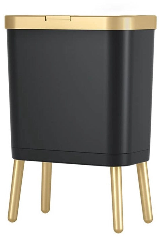 Pulitore per cucina, 15 litri 
Pulitore per bagno con coperchio 
Pulitore per camera da letto, ufficio, bagno, soggiorno (nero con oro)