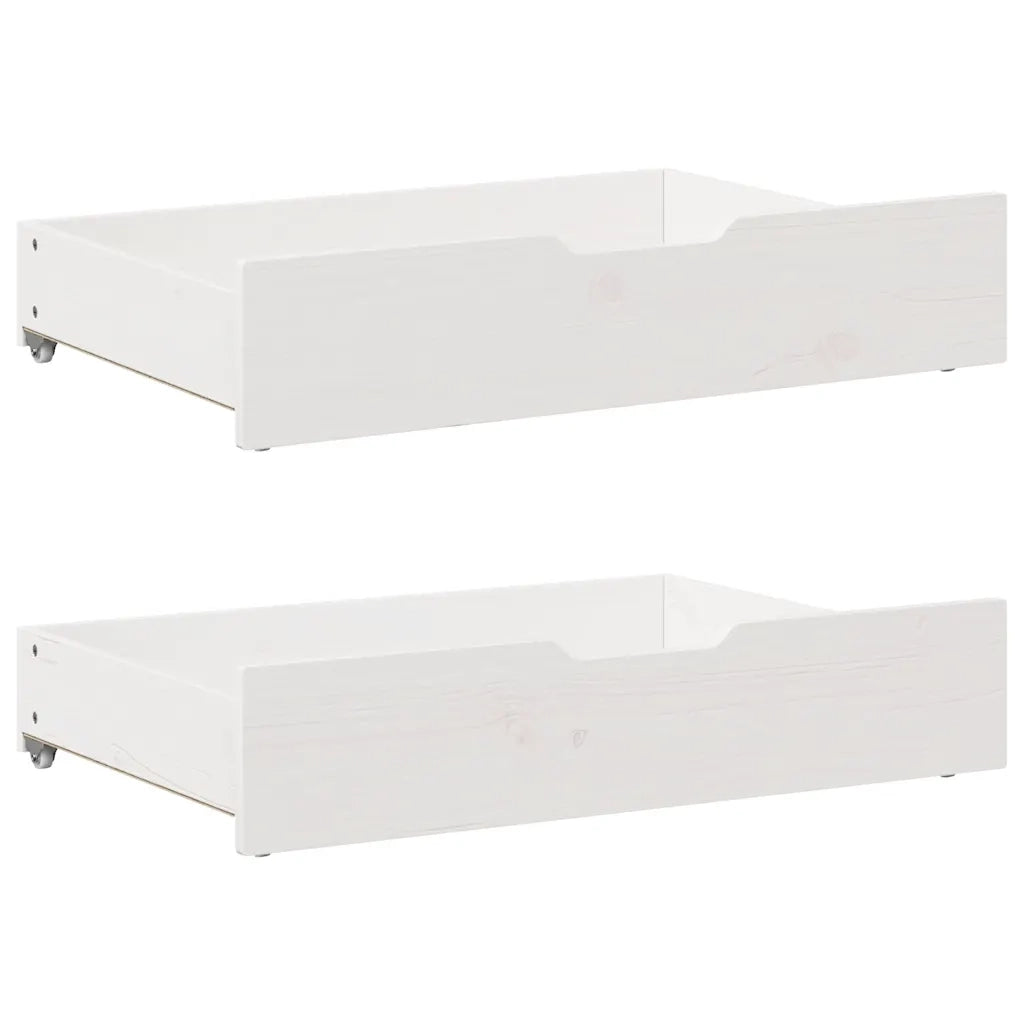 Letto senza Materasso Bianco 90x200 cm Legno Massello di Pino 3301807