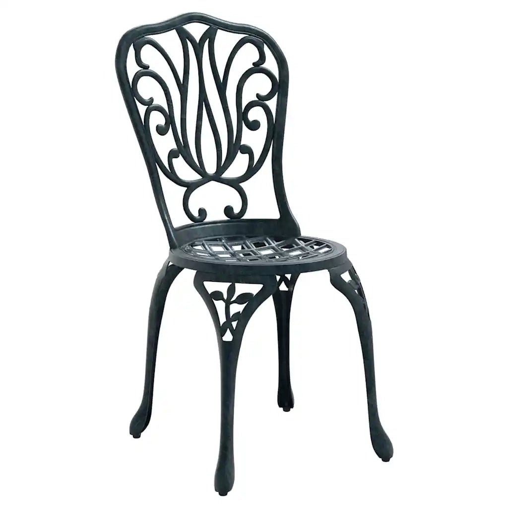 Set Bistro da Giardino 3 pz | Set Salotto da Giardino Verde Alluminio