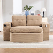 POLTRONA 2 in 1 convertibile in corduroy, khaki