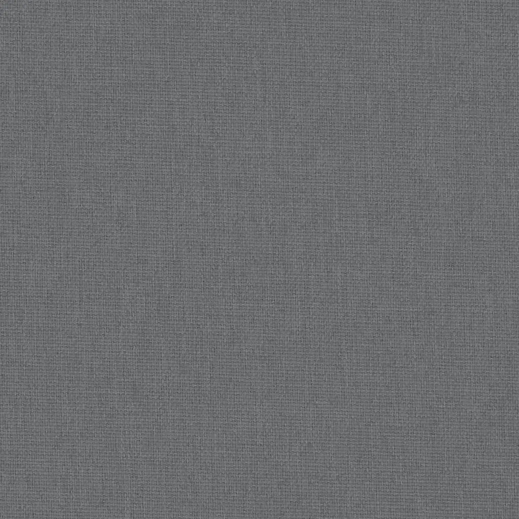 Box per Bambini con Materasso Grigio Scuro Tessuto di Lino 10302