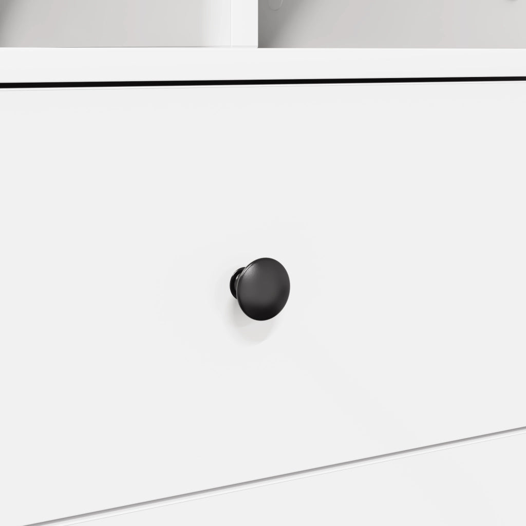 Scrivania con Storage Bianca in Legno Ingegnerizzato