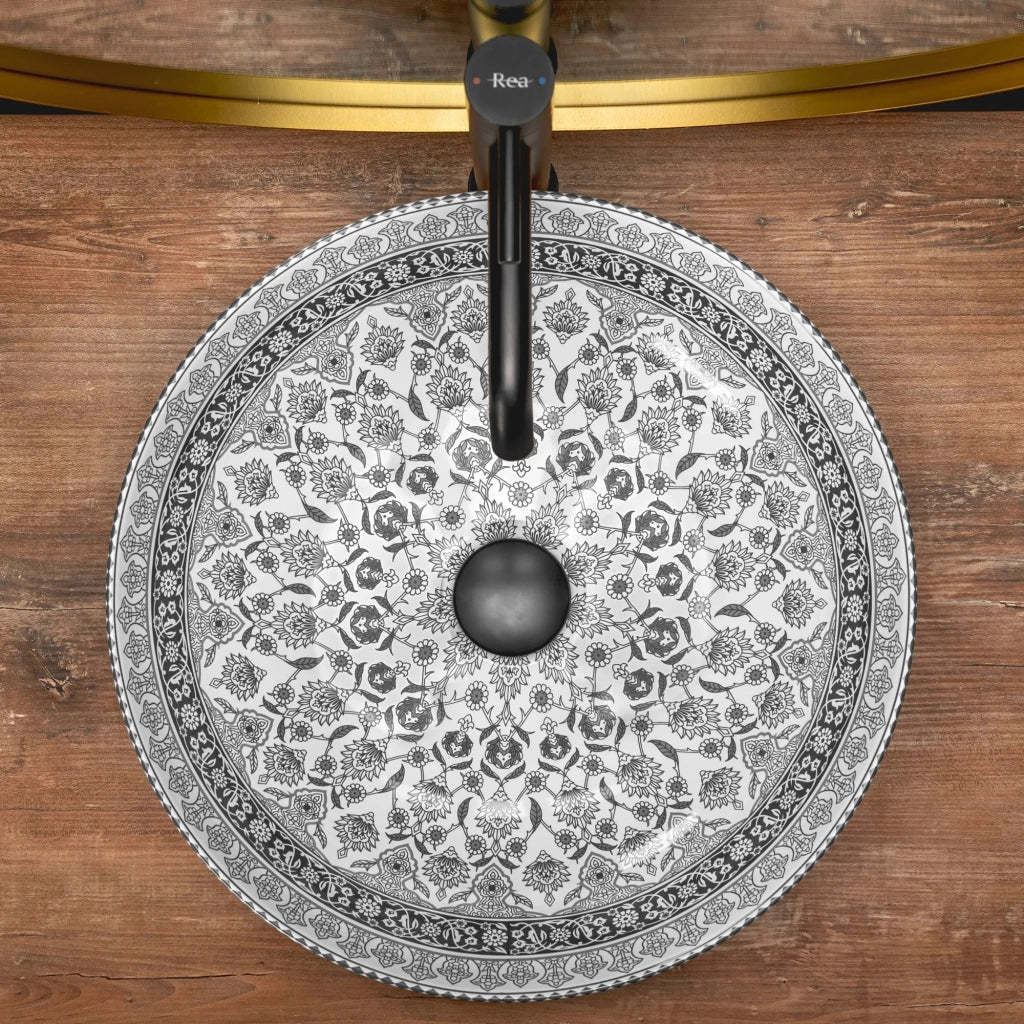 Lavabo Da Appoggio Rea Arte Dark Grey