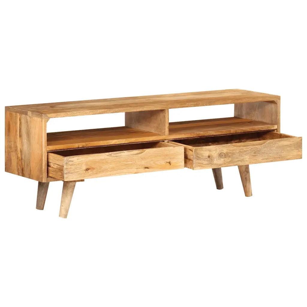 Mobile Porta TV 110x30x41 cm in Legno Massello di Mango