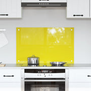 schienale cucina  giallo 80x50x0,6 cm vetro temperato