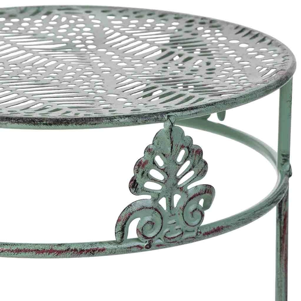 Supporto vasi verde 3 pezzi 28x28x40-24x24x34-20x20x30h cm