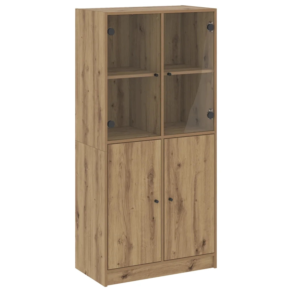 Credenza con Ante Rovere Artigianale 68x37x142 cm Multistrato 3318723