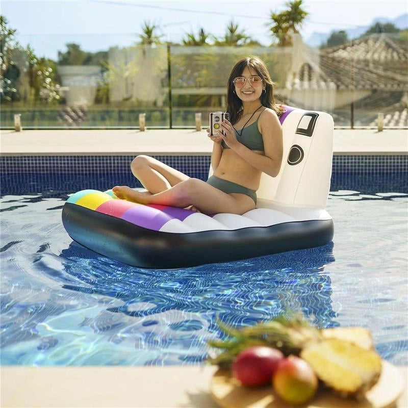 BESTWAY POLTRONA MACCHINA FOTOGRAFICA PER ADULTIO CON 1 TOPPA DI RIPARAZIONE 127X102 CM