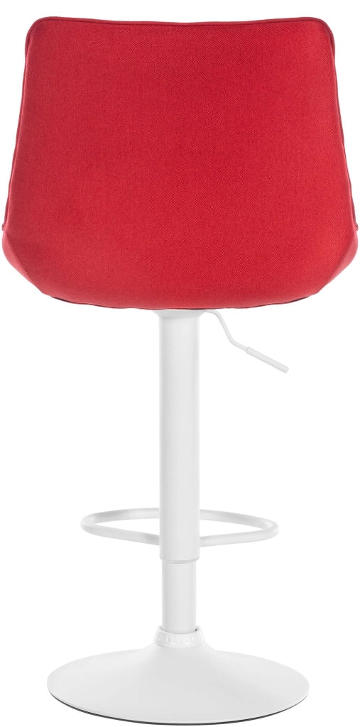 Sgabello Toni Tessuto rosso,bianco