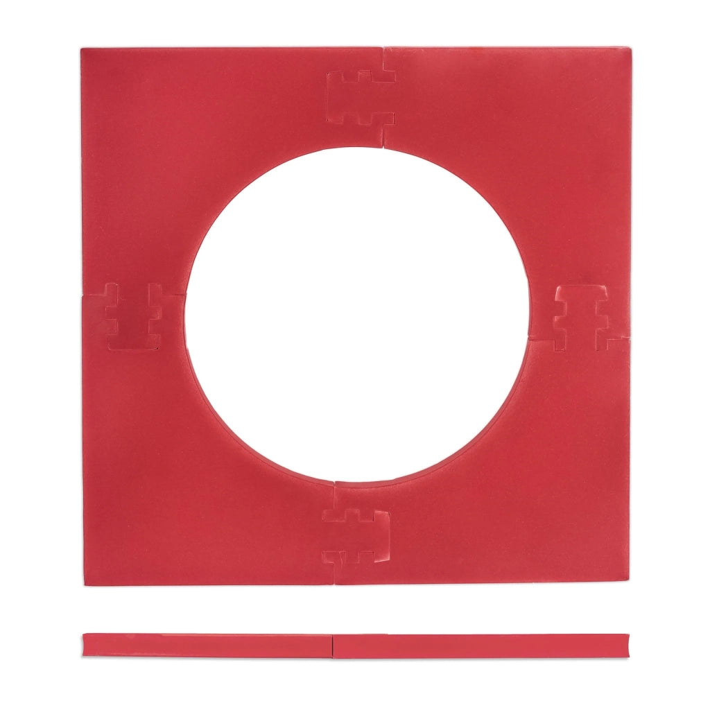 Bordo di protezione quadrato per bersaglio per freccette 71 x 71 x 3 cm sistema di facile montaggio in plastica nera 13_0006399