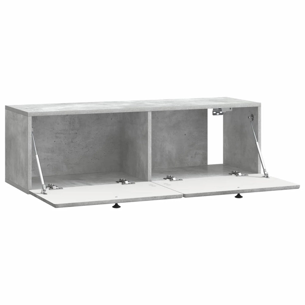 Mobile Porta TV da Muro 98 x 31 x 30 cm Grigio Cemento 899238