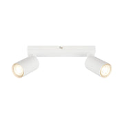 Faretto Moderno Tib Metallo Bianco 2 Luci Gu10