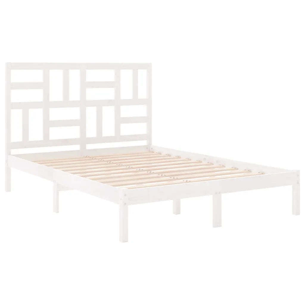 Giroletto Bianco in Legno Massello 140x190 cm 3105931