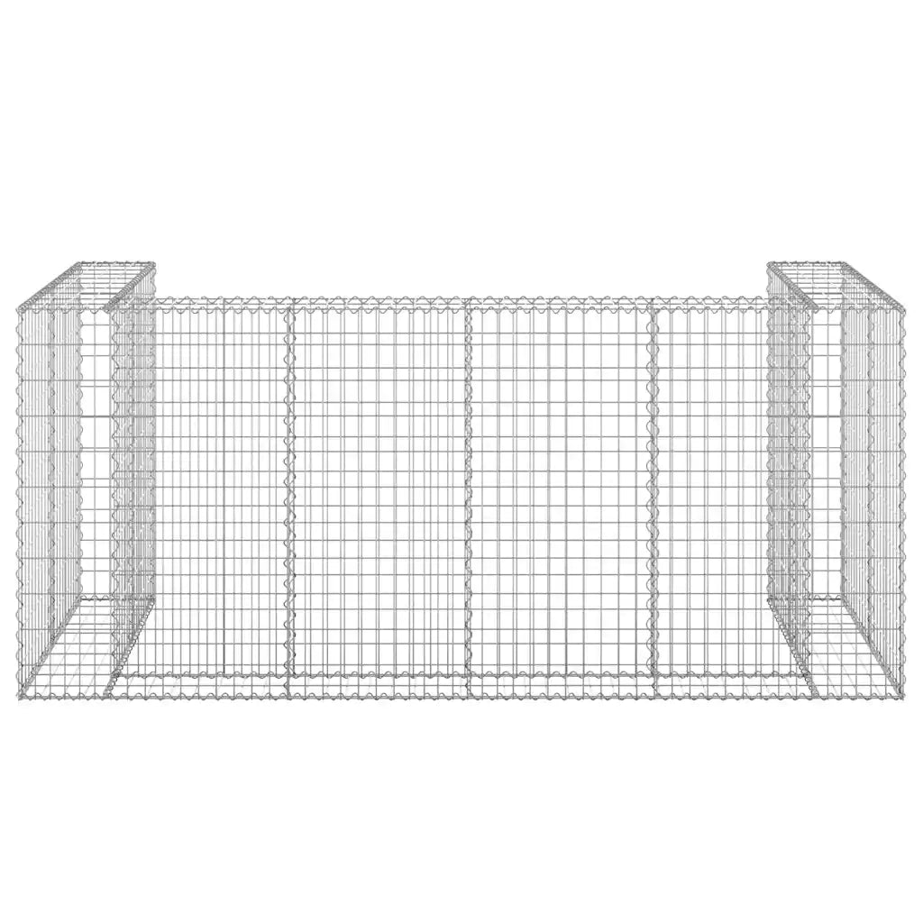 Gabbione per Bidoni in Acciaio Zincato 254x100x110 cm CFW6352575