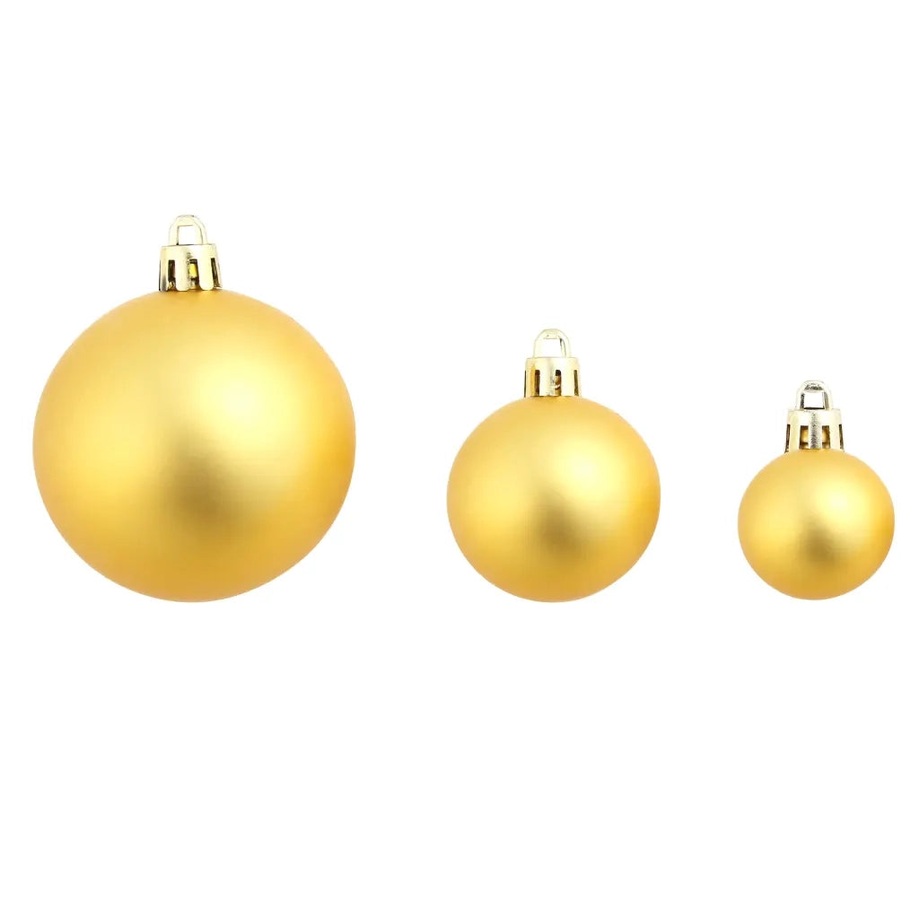Set Palline di Natale 100 pz 3/4/6 cm Oro CFW4747443