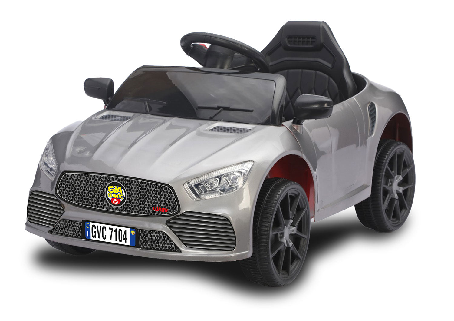 Macchina Elettrica per Bambini Deluxe 12V 4,5Ah Argento