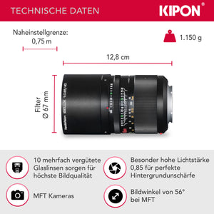 Handevision Ibelux 40mm F0,85 APS-C MFT nero