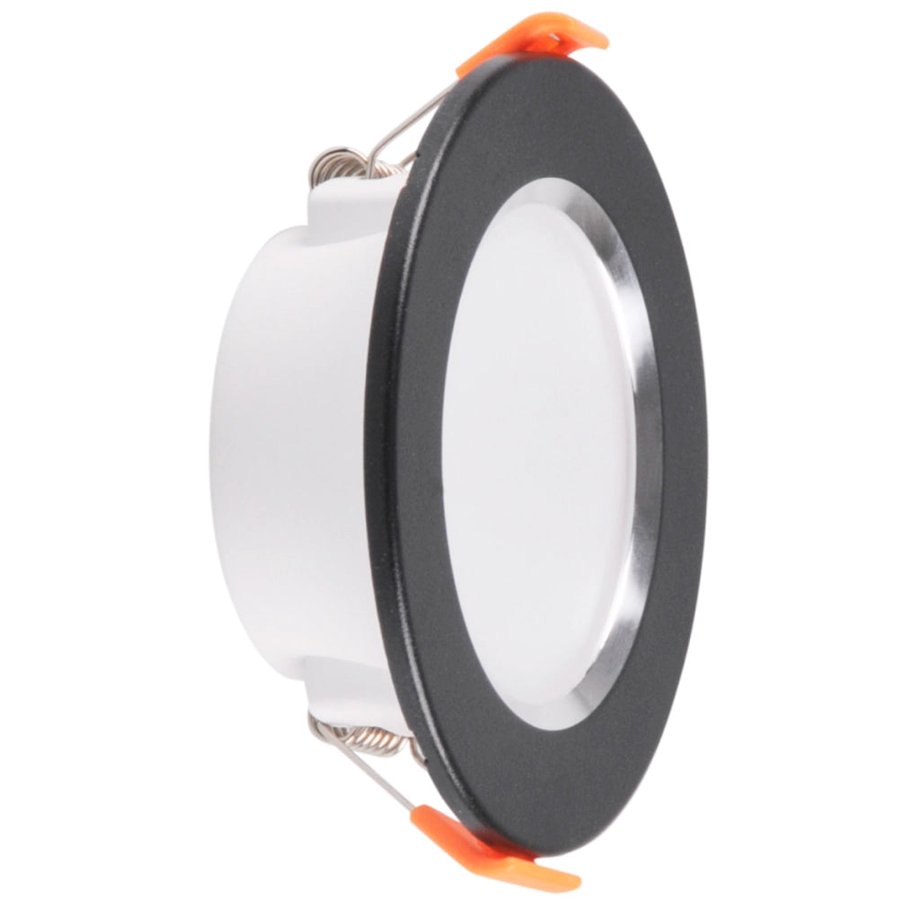 Faretto LED incasso Polux ZOE nero tondo 430lm 4000K