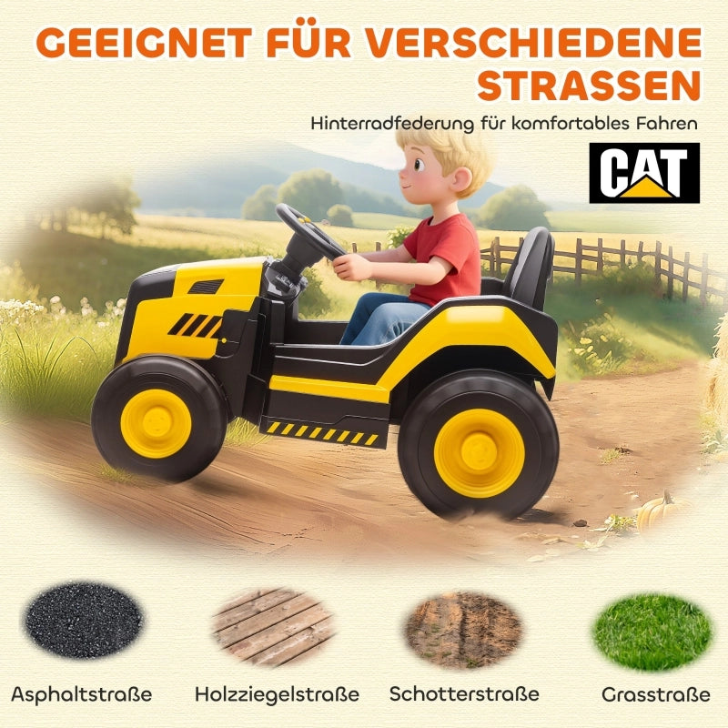 Veicolo da costruzione per bambini, macchinina cavalcabile per bambini, telecomando, controllo manuale, Bluetooth + funzione musica, 3-6 anni,