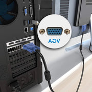 Cavo VGA 3 metri per Computer Monitor 1080P Full HD - Cavo VGA maschio a maschio verniciato per PC laptop TV Projectori Display