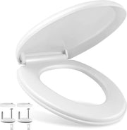 Tappo WC a forma di O antibatterico con meccanismo Softclose - Adatto fino a 250 kg