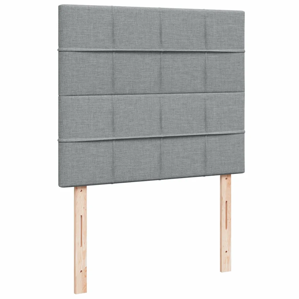 Giroletto a Molle con Materasso Grigio Chiaro 120x190cm Tessuto 3290427