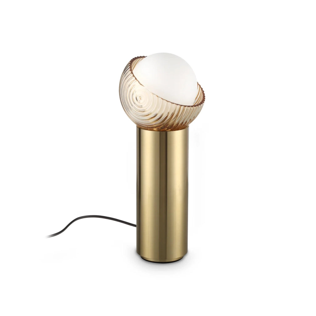 Lampada Da Tavolo Bloom Ottone Dimmerabile 4W G9 Ideal Lux