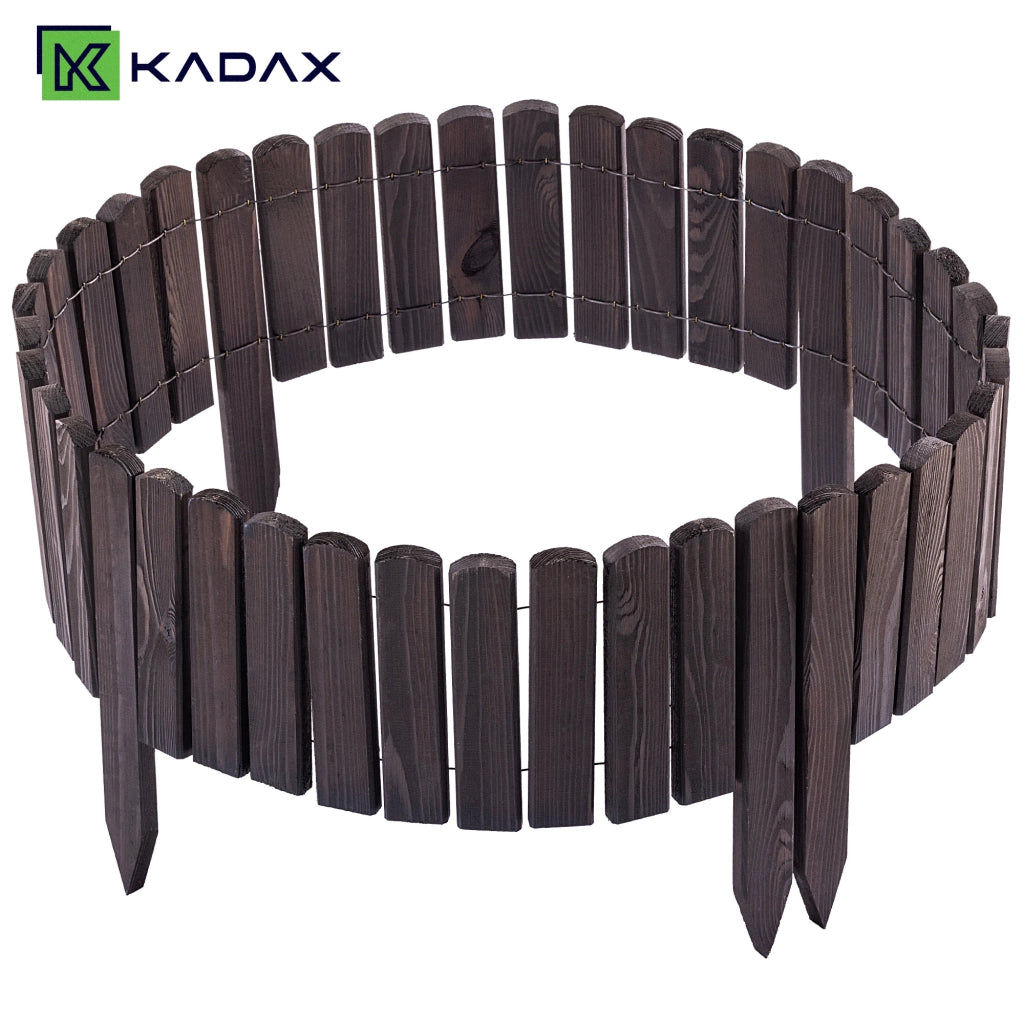 KADAX Płotek rabatowy drew L200 h20 antracyt K1739