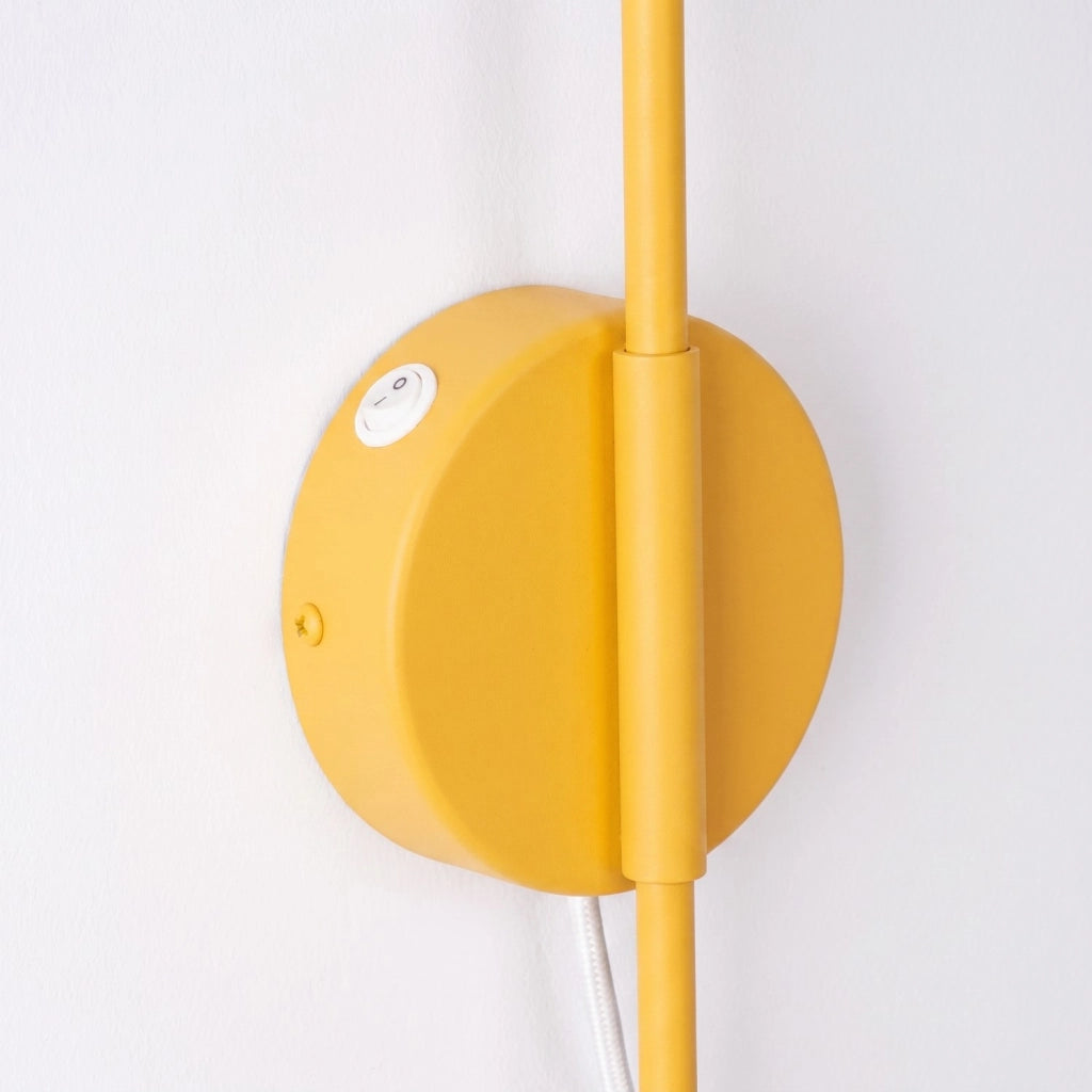 Applique NOX 1 giallo con interruttore
