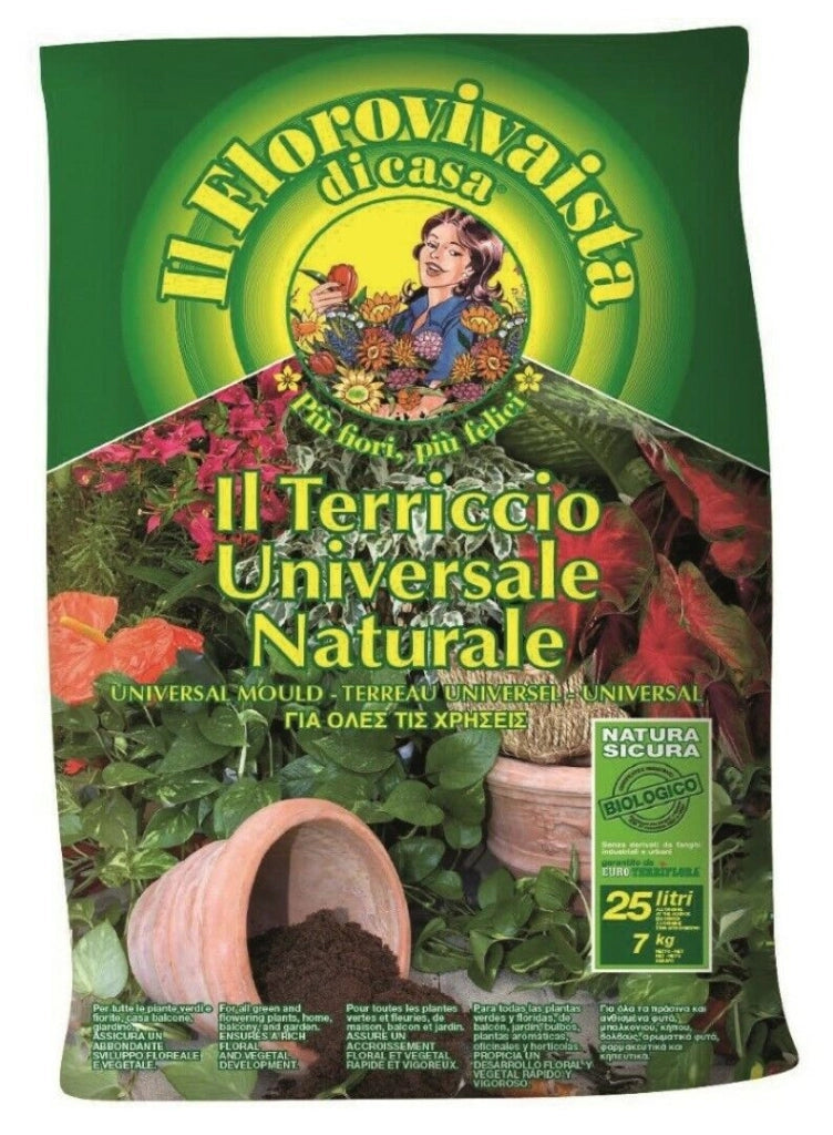 Bancale 5 Pezzi Terriccio Terramadre Universale Per Vasi 25 Lt - Euroterriflora