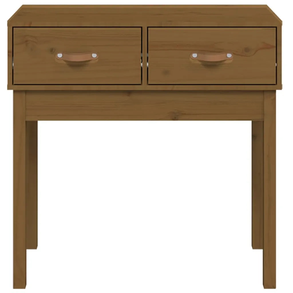 Tavolo Consolle Ambra 76,5x40x75 cm in Legno Massello di Pino 821752