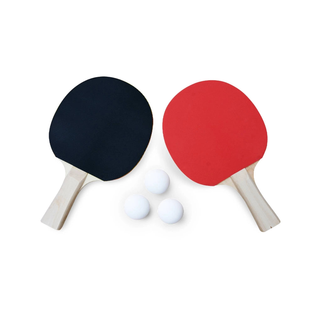 Tavolo da ping pong pieghevole per esterni con 4 racchette e 6