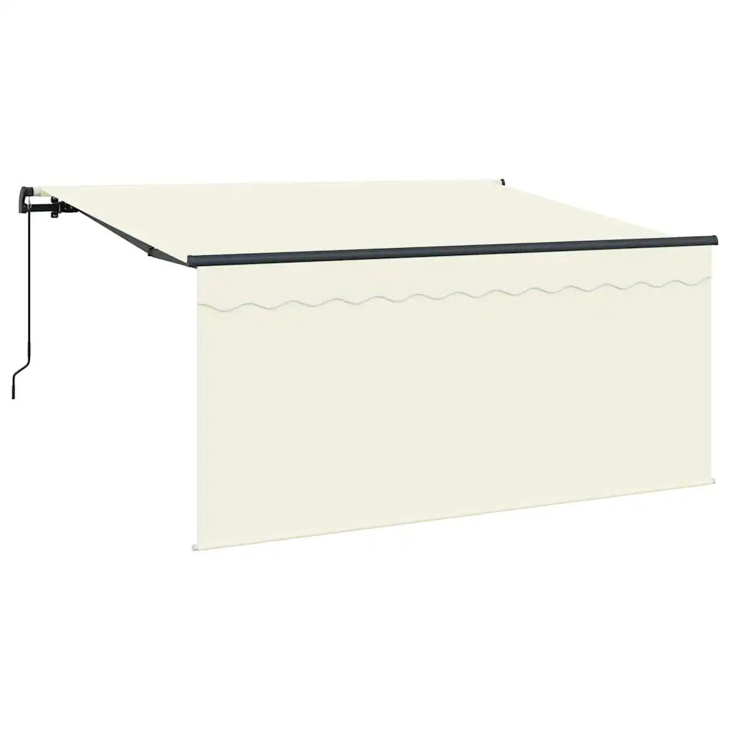 vidaXL Tenda Retrattile Crema 300 x 200 cm Tessuto