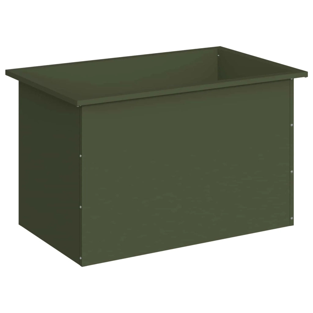 Fioriera da giardino con LED Verde Oliva 50 x 80 x 48 cm 8008216