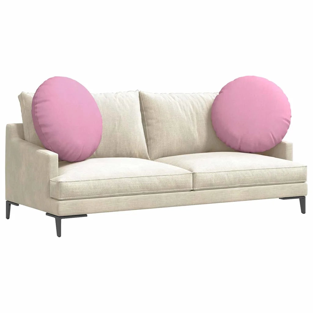 Cuscini per Seduta 2 pcs Rosa Ø80 x 29 cm Tessuto