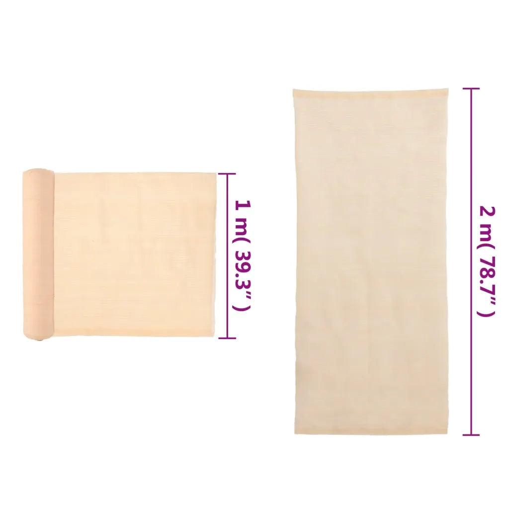 Rete per Privacy in HDPE 2x10 m Beige 45255