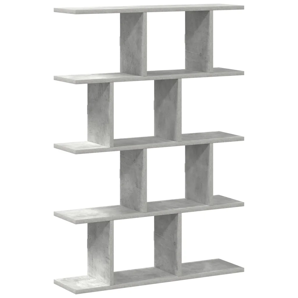 Mensola a Cubo da Muro 12 Scomparti Truciolato Grigio Cemento 860016