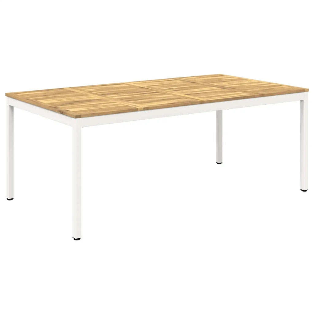 Tavolo da cena da giardino Bianco 196 x 100,5 x 75 cm 3394427