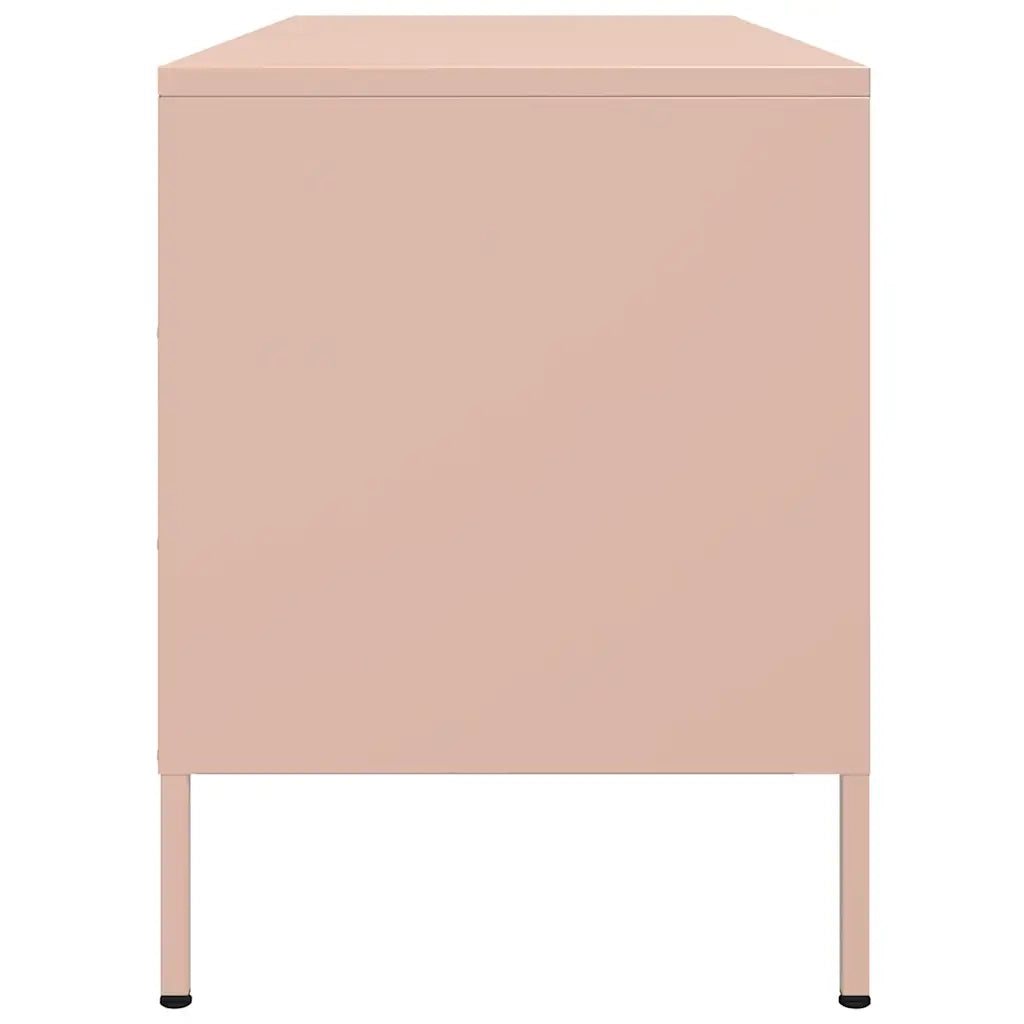 Mobile TV Rosa 100,5x39x50,5 cm in Acciaio 842947