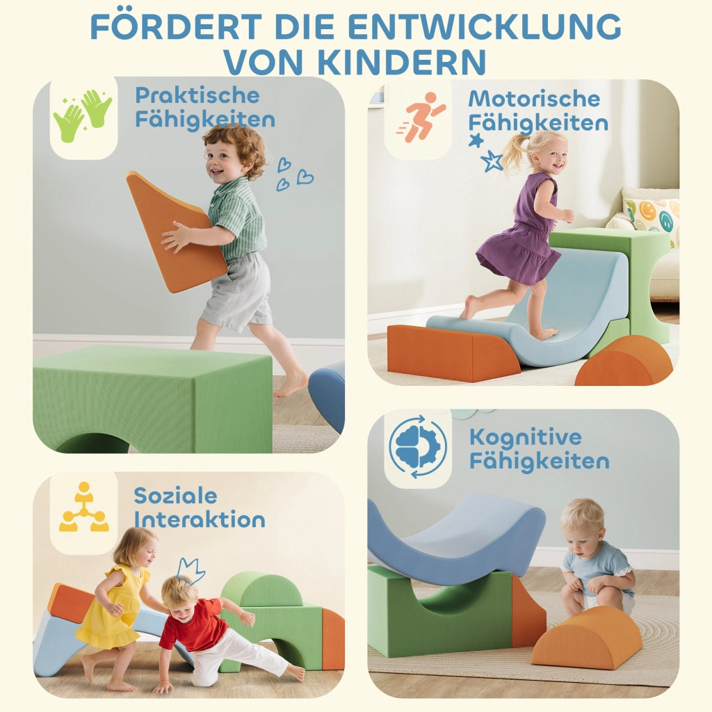 Set di blocchi morbidi per bambini ¨C zephmum ¨C 5 pezzi multicolore