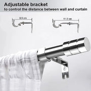 Maniglia per tenda, asta per tenda, alta, maniglia per tenda per bagno, camera da letto, 78-113cm