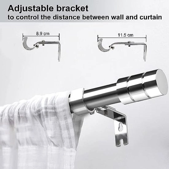Maniglia per tenda, asta per tenda, alta, maniglia per tenda per bagno, camera da letto, 78-113cm